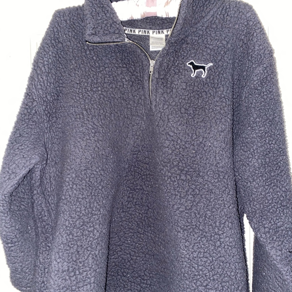 VS Pink Sherpa (Dark Gray)😍